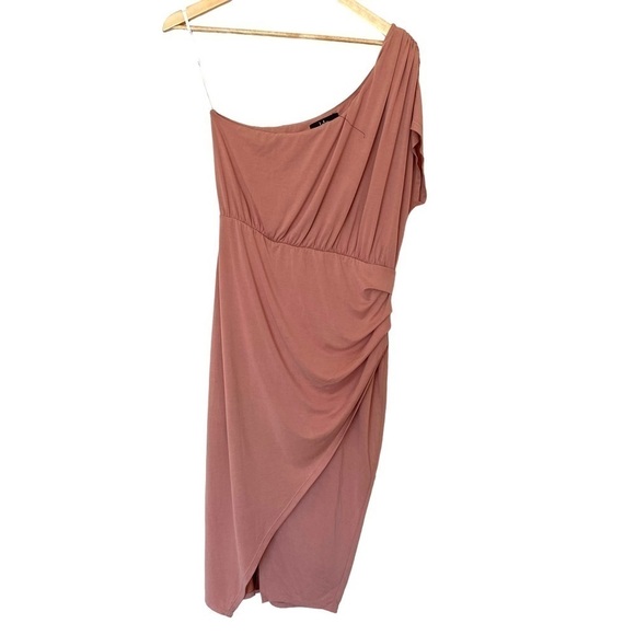 Lulu's Raise A Glass One-Shoulder Midi Dress in Blush Pink, NWOT, Size X-Large - Picture 3 of 13